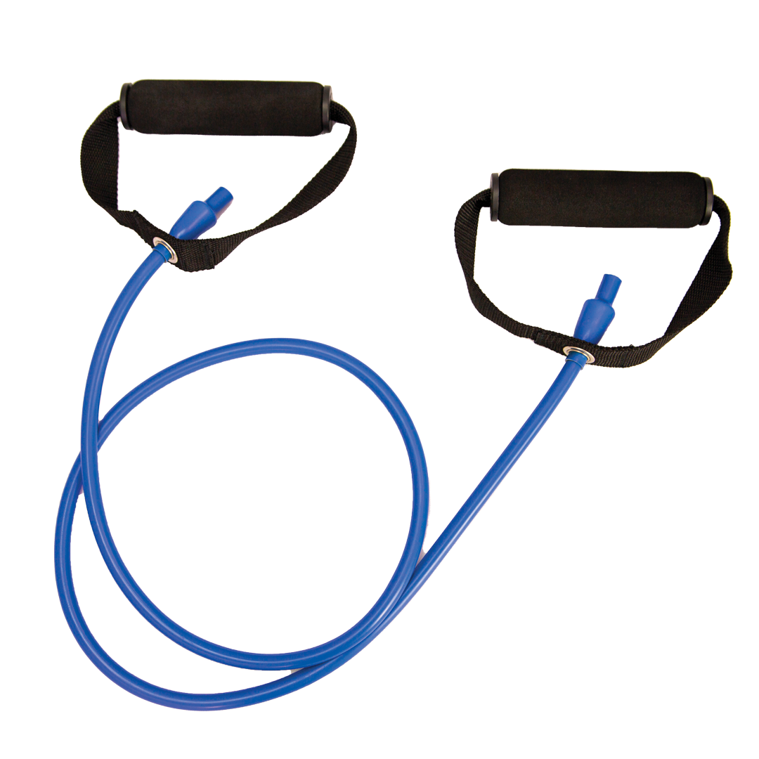 Resistance Tube with Handles – 130cm Exercise Band for Strength Training, Pilates & Rehab