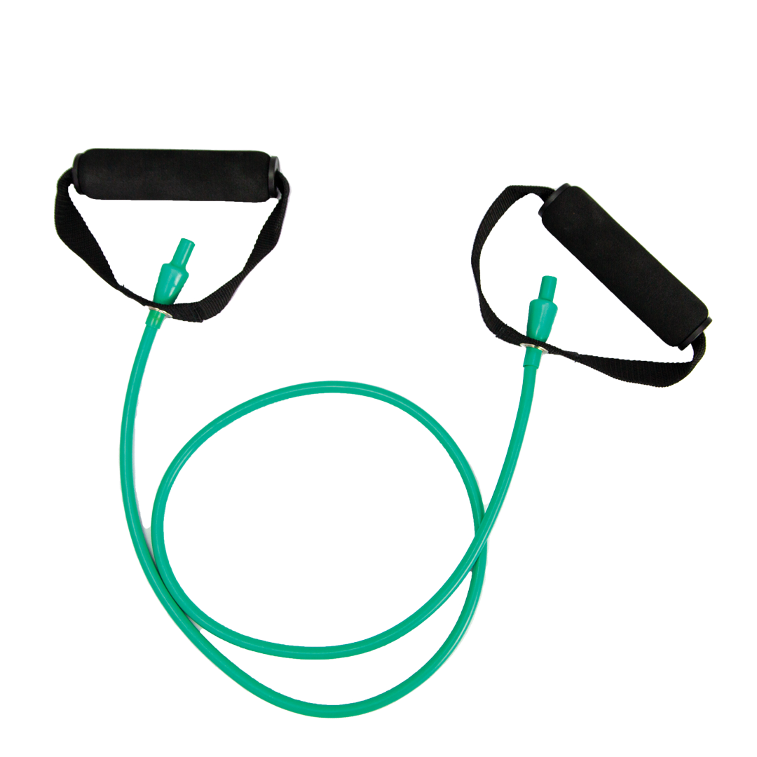 Resistance Tube with Handles – 130cm Exercise Band for Strength Training, Pilates & Rehab
