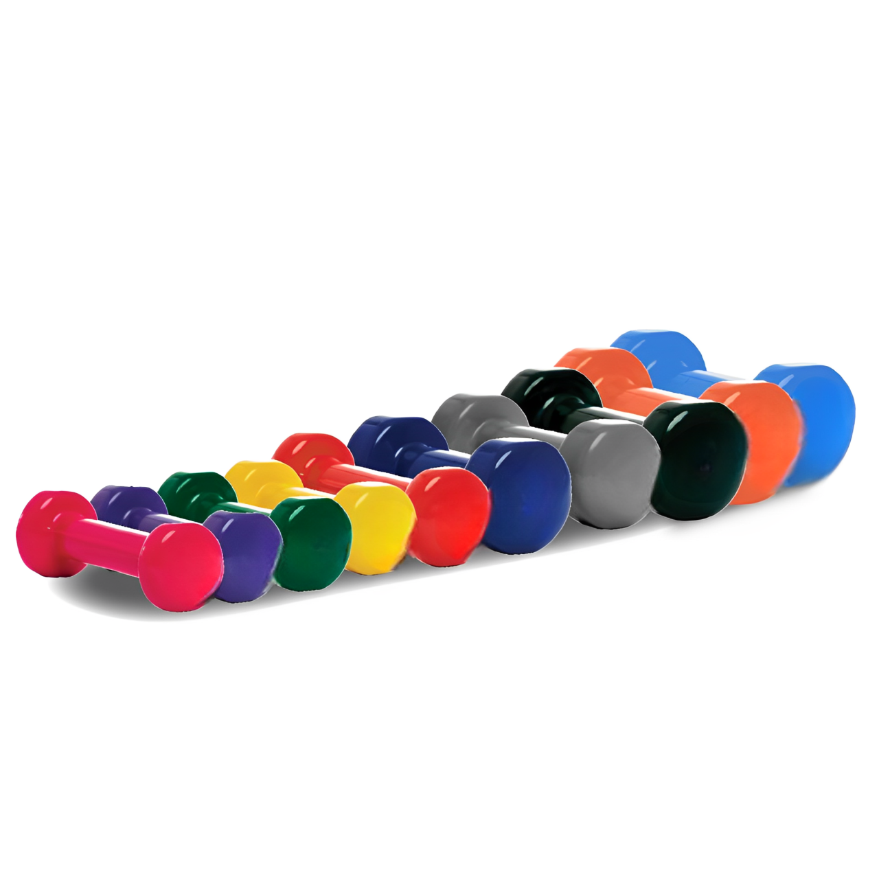Vinyl Coated Dumbbells – Individual Weight (0.5kg–7kg) – Ideal for Hom ...