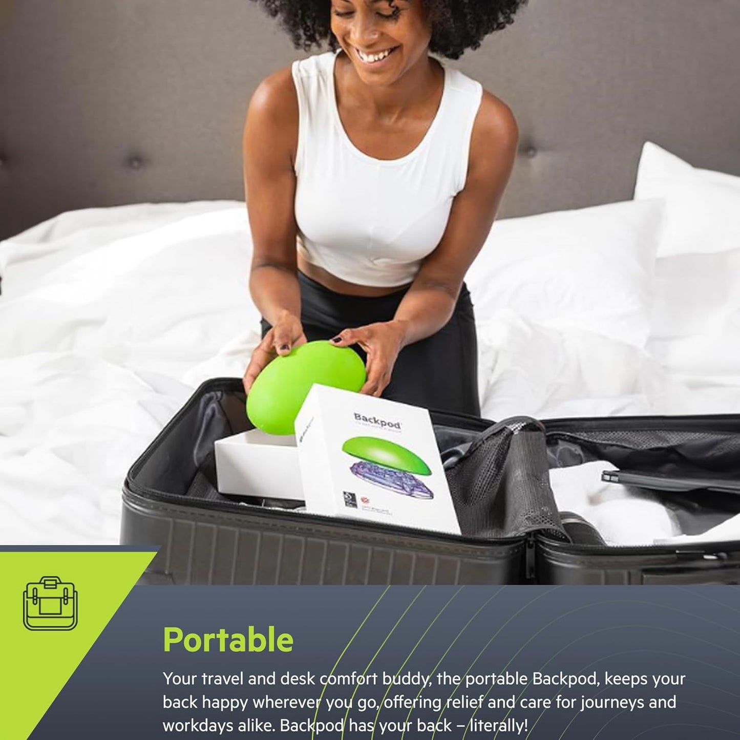 Backpod Back Pain Relief Device – Posture Corrector & Treat Spine Naturally