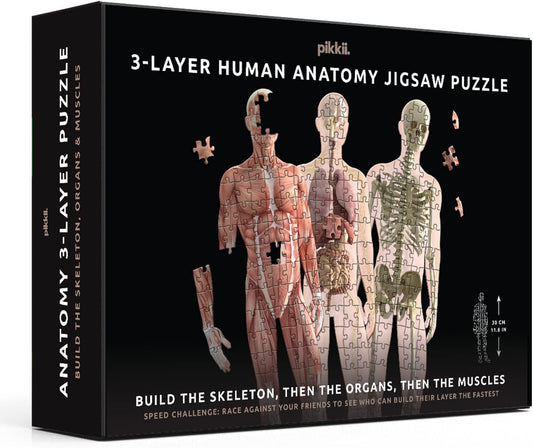 Human Anatomy 3 Layer Puzzle