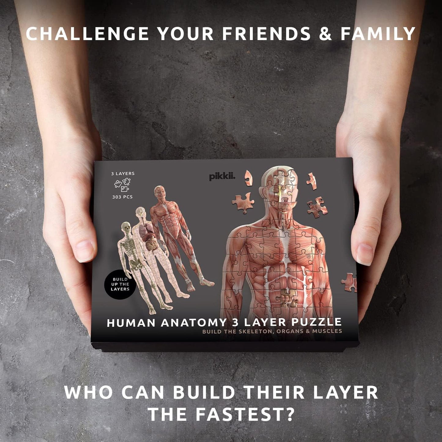 Human Anatomy 3 Layer Puzzle