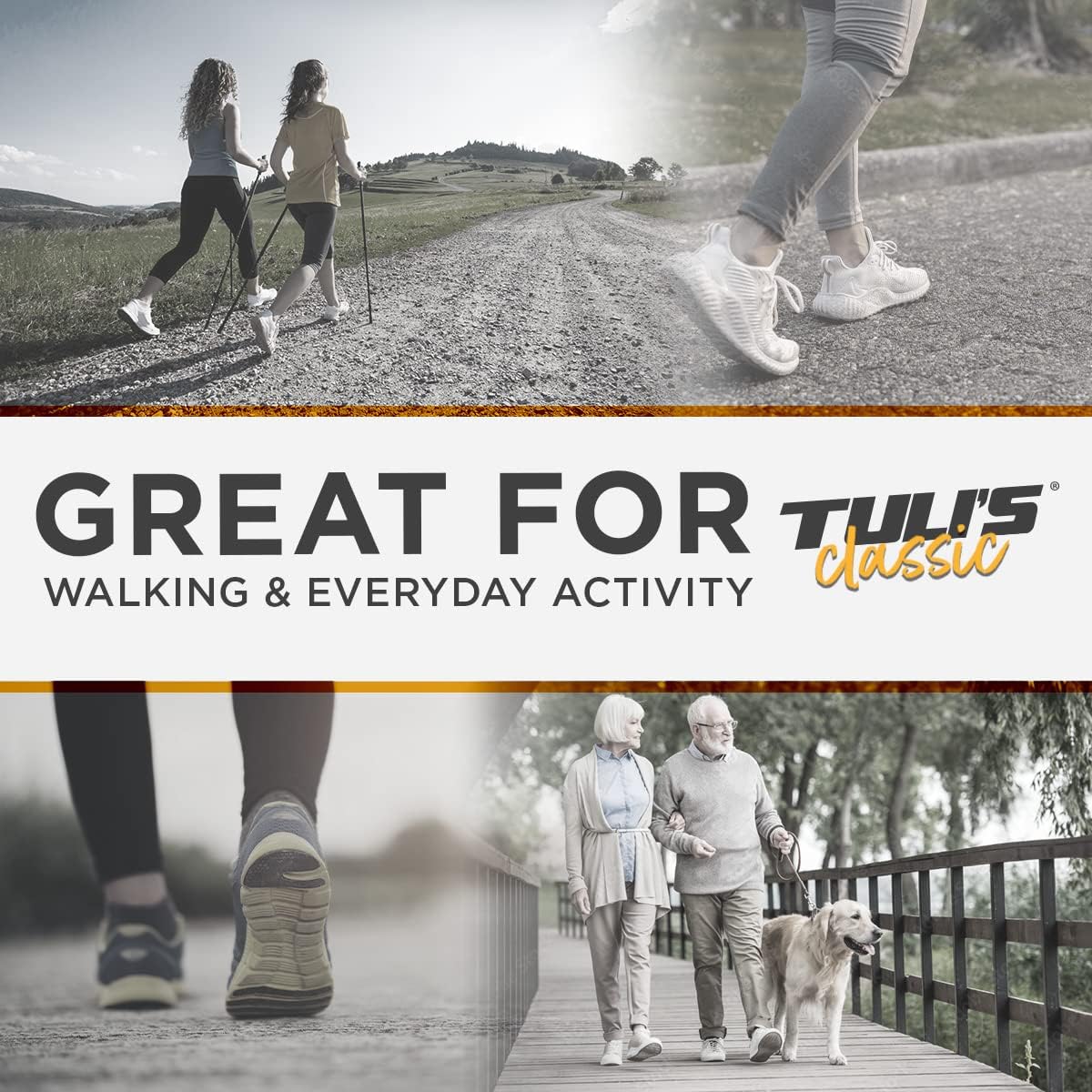 Tuli's Classic Heel Cups, Shock Absorption and Cushion Inserts for Plantar Fasciitis and Heel Pain Relief, Yellow, Large