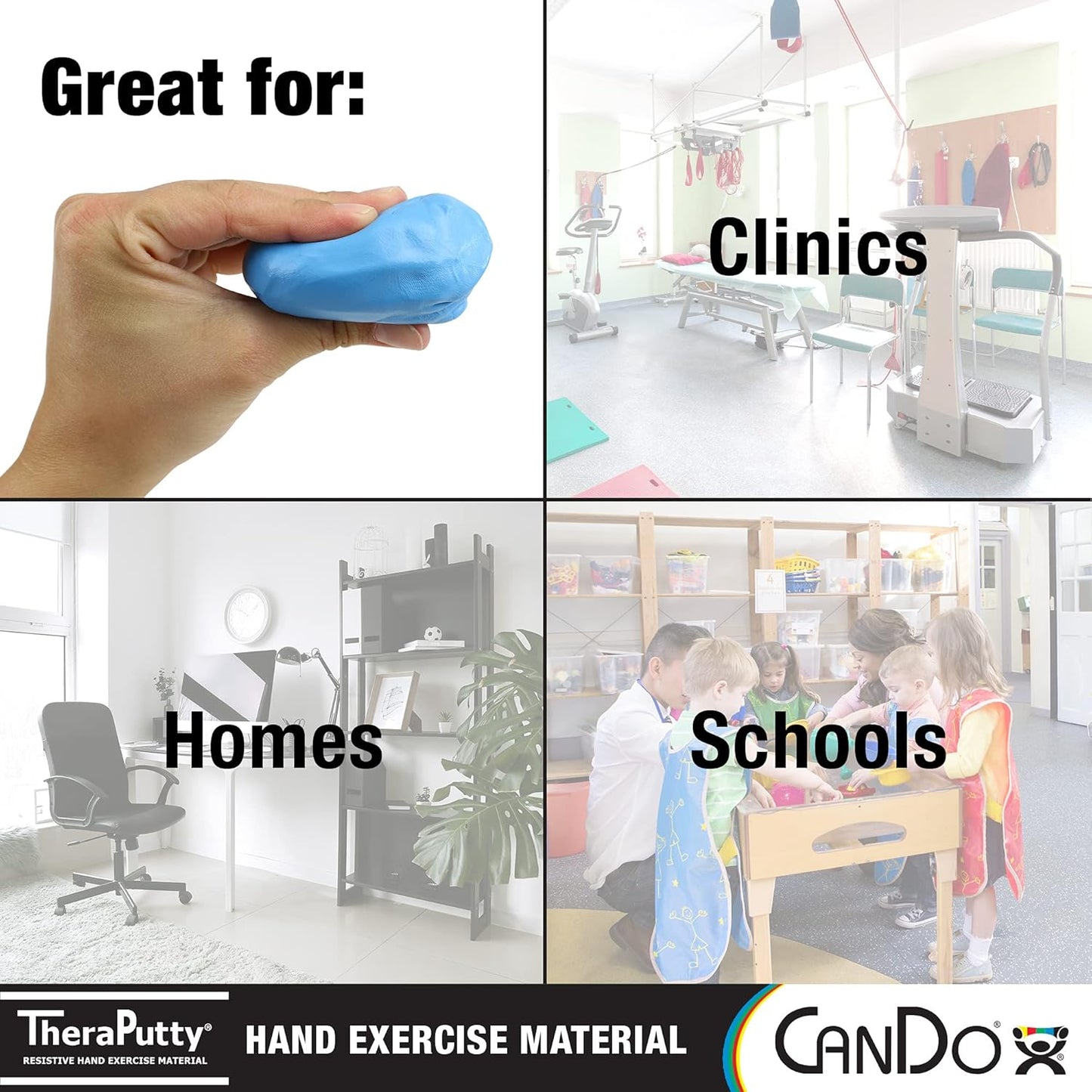 Cando Theraputty 85g - Antimicrobial Resistive Hand Exercise Sensory Putty