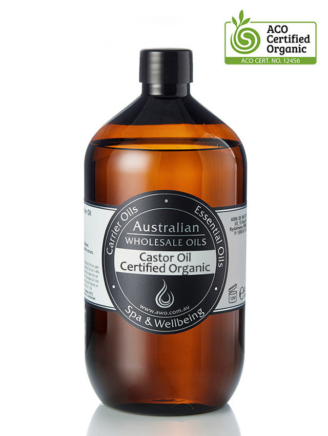 Australian Wholesale Oils Certified Organic Castor Oil 1L / 1000mL