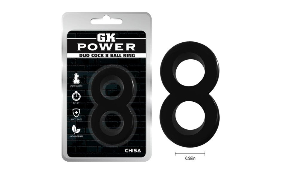 Duo Cock 8 Ball Ring