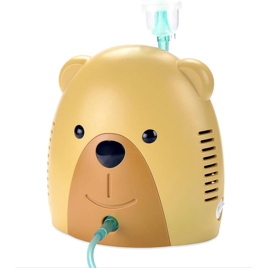 Teddy Bear Kids Nebuliser - Child-Friendly Design with Adult Compatibility, Quiet Operation, and Complete Accessories