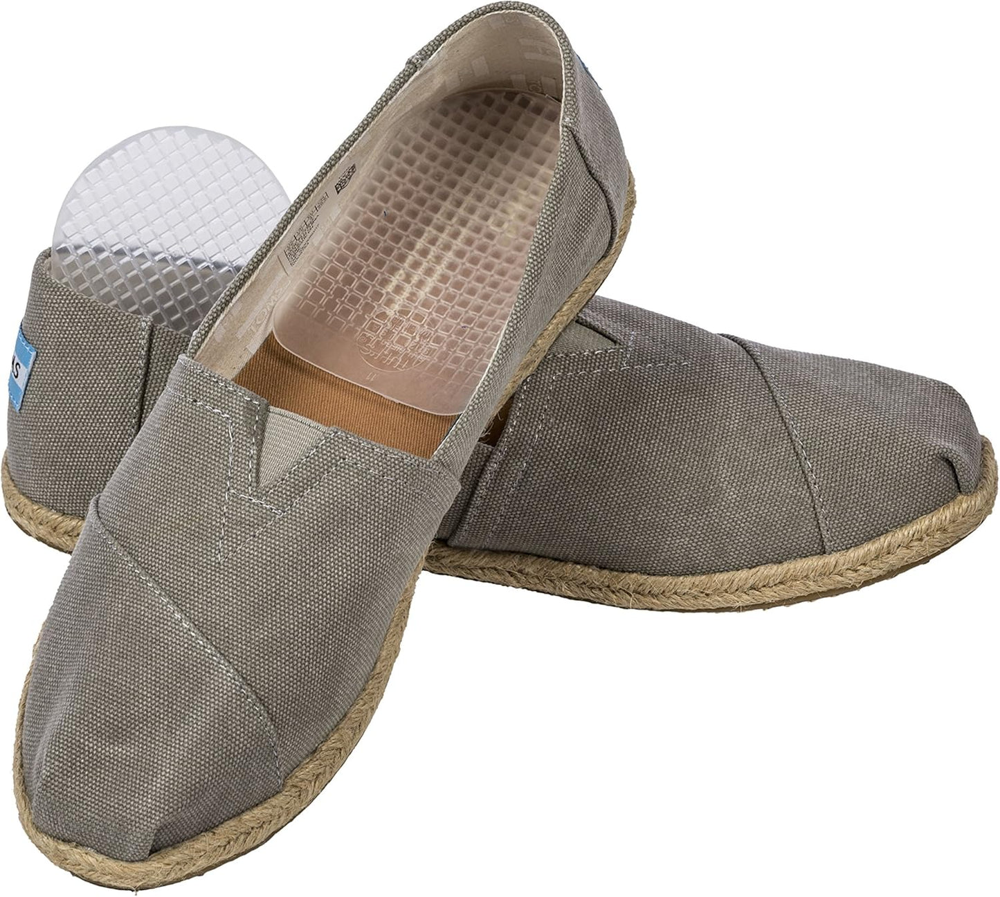 TuliGel Heel Fatigue Mats - Low Profile Shock Absorbing Heel Protection for Shoes