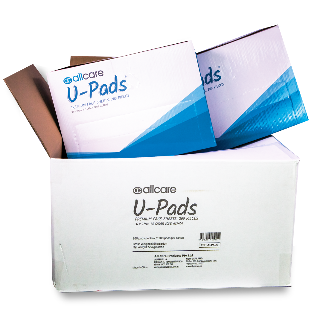 U-Pads Face Sheets – Biodegradable Disposable Face Cradle Covers, Soft Non-Woven Material, Available in Box of 200 or Carton of 1200