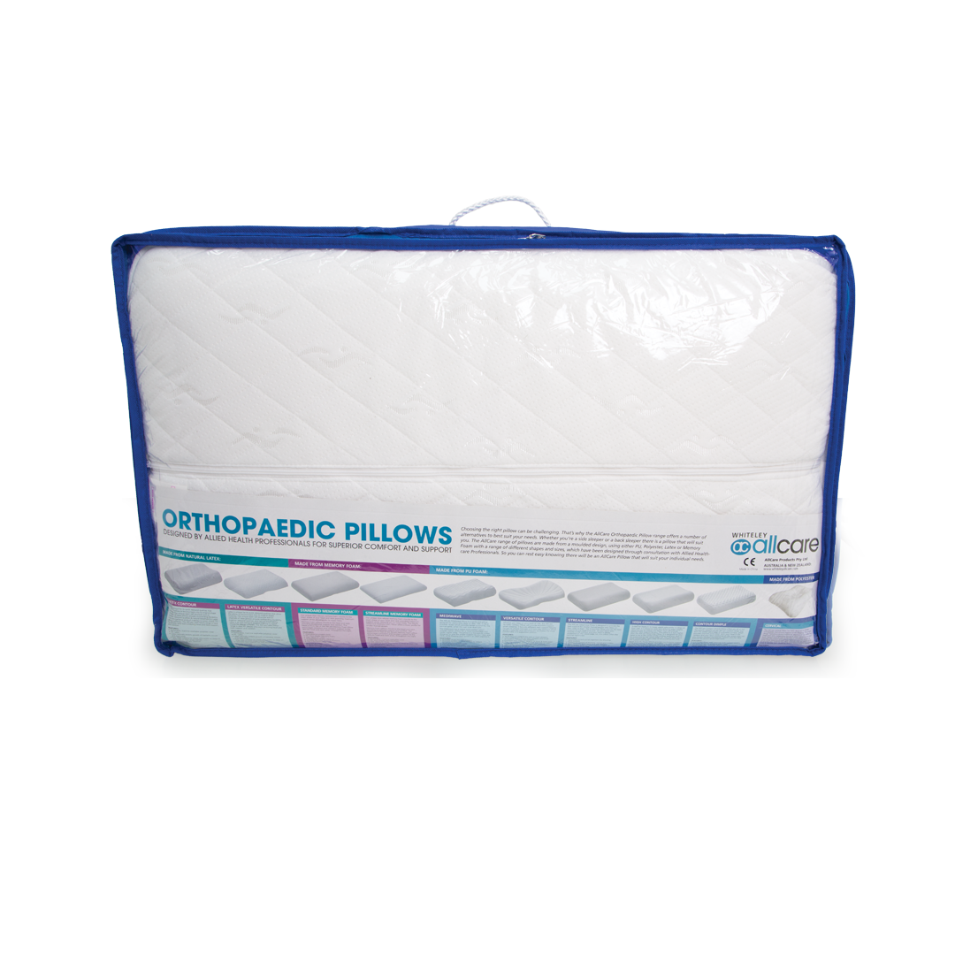 Memory Foam Orthopaedic Pillow - Ideal for Better Sleep & Neck Support | Fits Standard Pillow Case