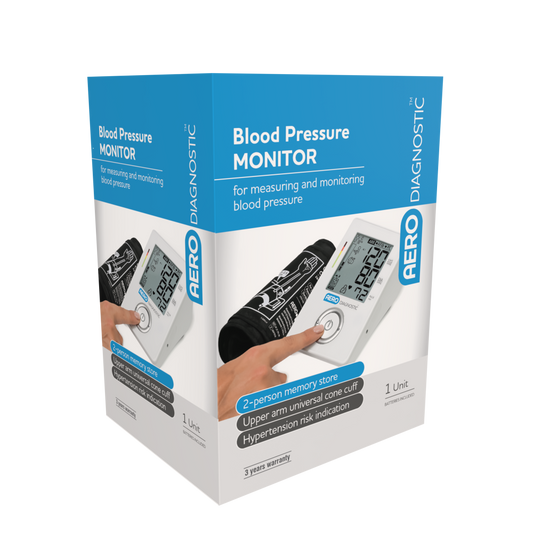 Automatic Upper Arm Blood Pressure Monitor – One-Touch Digital BP Cuff, Accurate Home Readings, Large Display