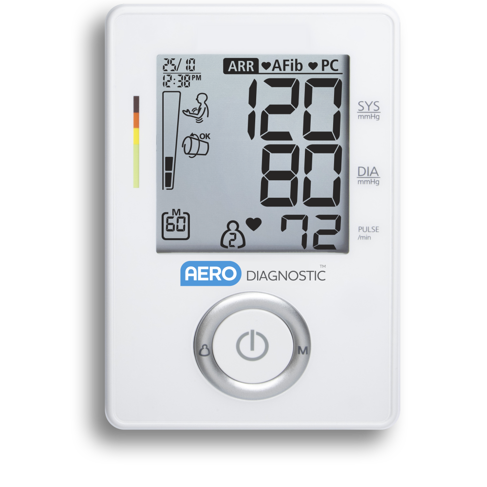 Automatic Upper Arm Blood Pressure Monitor – One-Touch Digital BP Cuff, Accurate Home Readings, Large Display