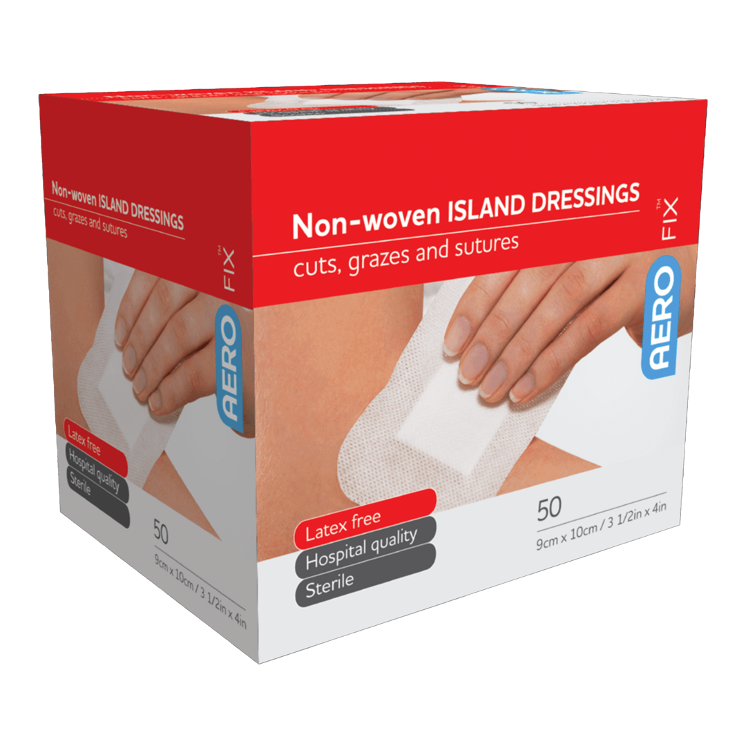 AeroFix Adhesive Dressing Island for Secure Wound Care 9cm x 10cm