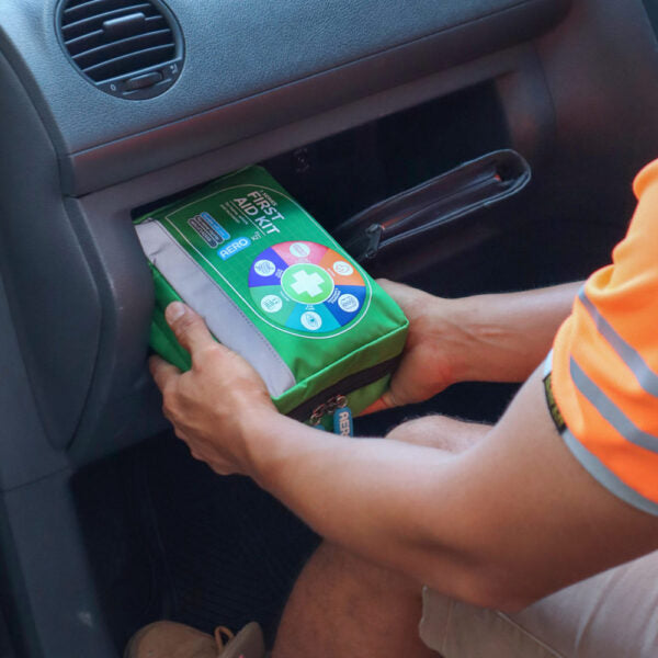 AEROKIT 3 Series First Aid Kit – Green Softpack | Portable, Latex-Free, Refillable | Home, Vehicle & Outdoor Safety