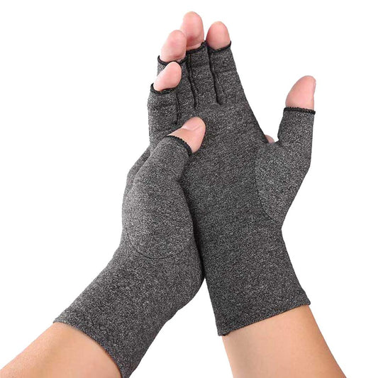 Arthritis Compression Gloves for Pain Relief – Open Finger Design – Ideal for Rheumatoid & Osteoarthritis