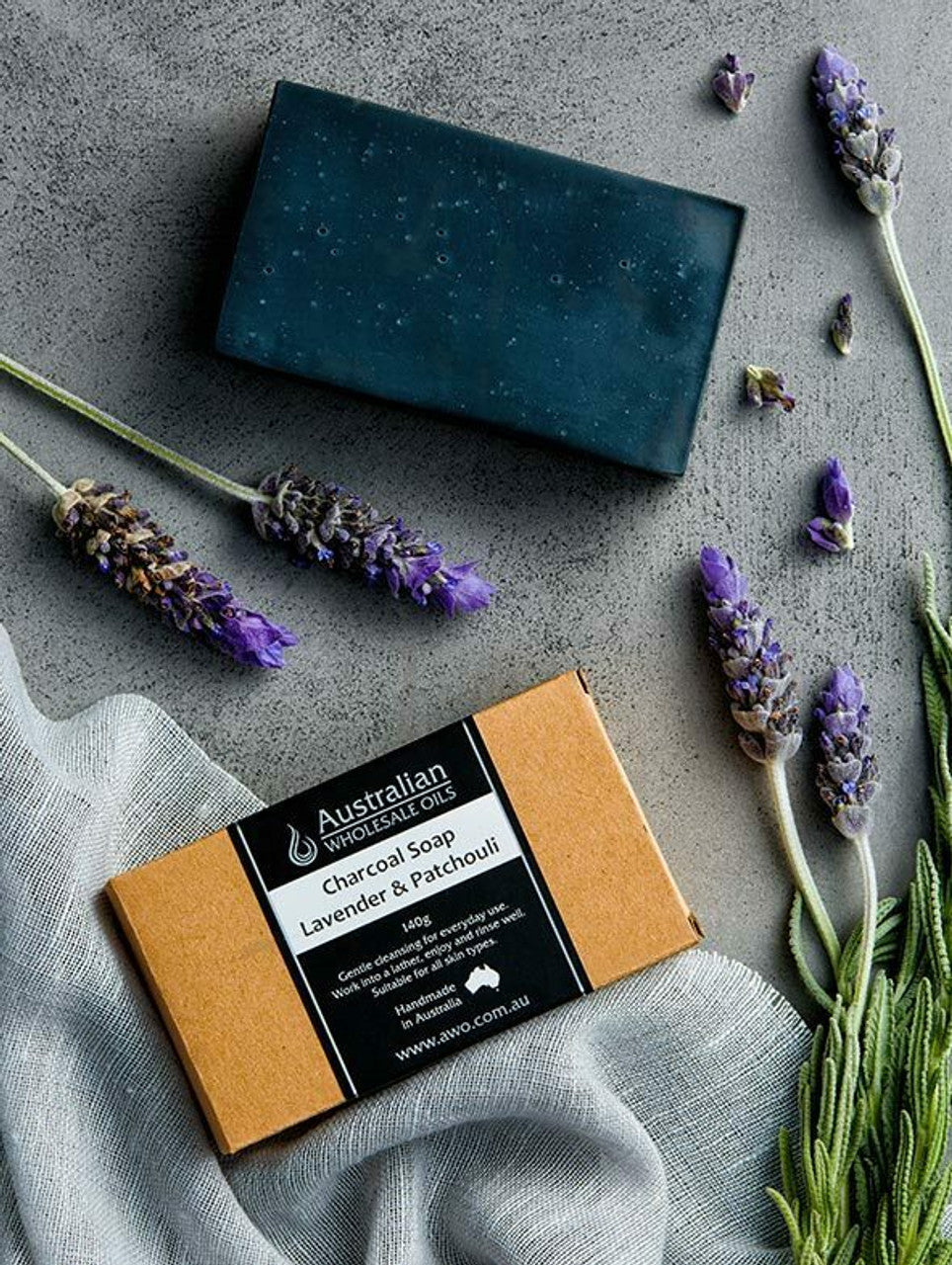 Charcoal Soap - Lavender & Patchouli