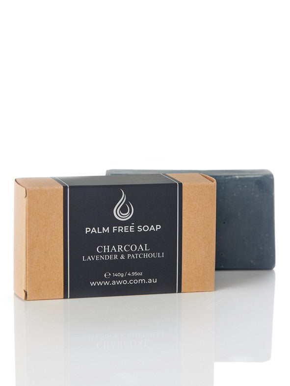 Palm Free Charcoal Soap - Lavender Patchouli