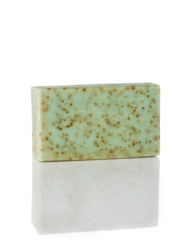 natural handmade soap spearmint and pumice