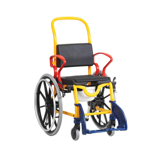 Rebotec Augsburg 24 Self-Propelled Child Commode Wheelchair - Comfortable, Adjustable, and Portable