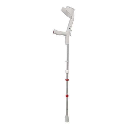 Rebotec BIG Travel Telescopic Crutches - Adjustable & Portable Mobility Aid with Wide Open Cuff for Travel & Daily Use