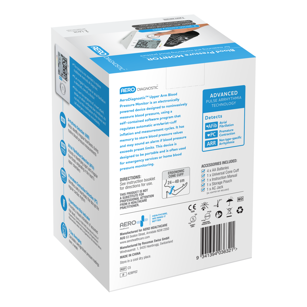 Automatic Upper Arm Blood Pressure Monitor with Advanced Accuracy, Easy-to-Read Display, Perfect for Home Use
