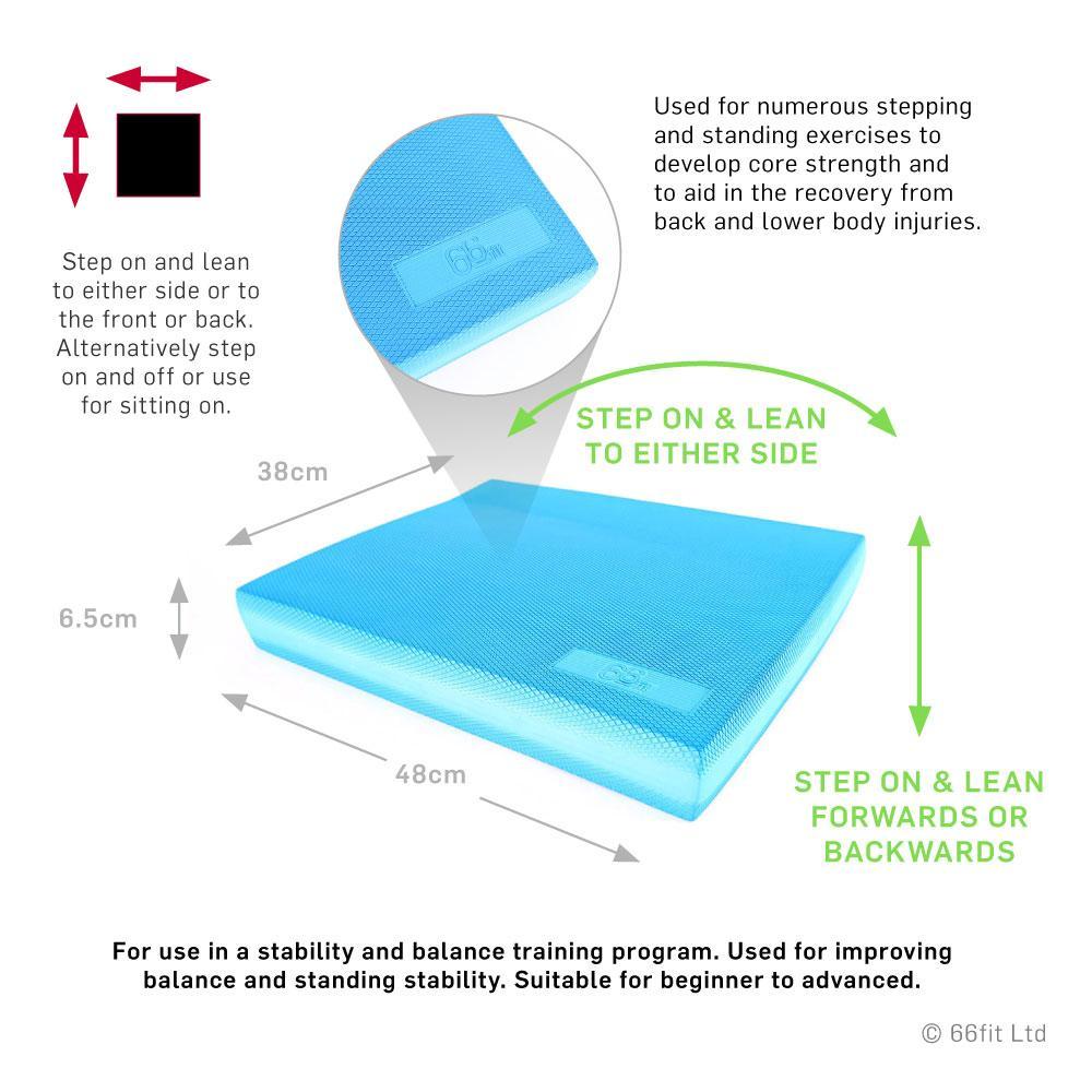 TPE Balance Pad 48cm x 40cm x 6.2cm - Ideal for Balance Training, Physical Therapy & Core Strength