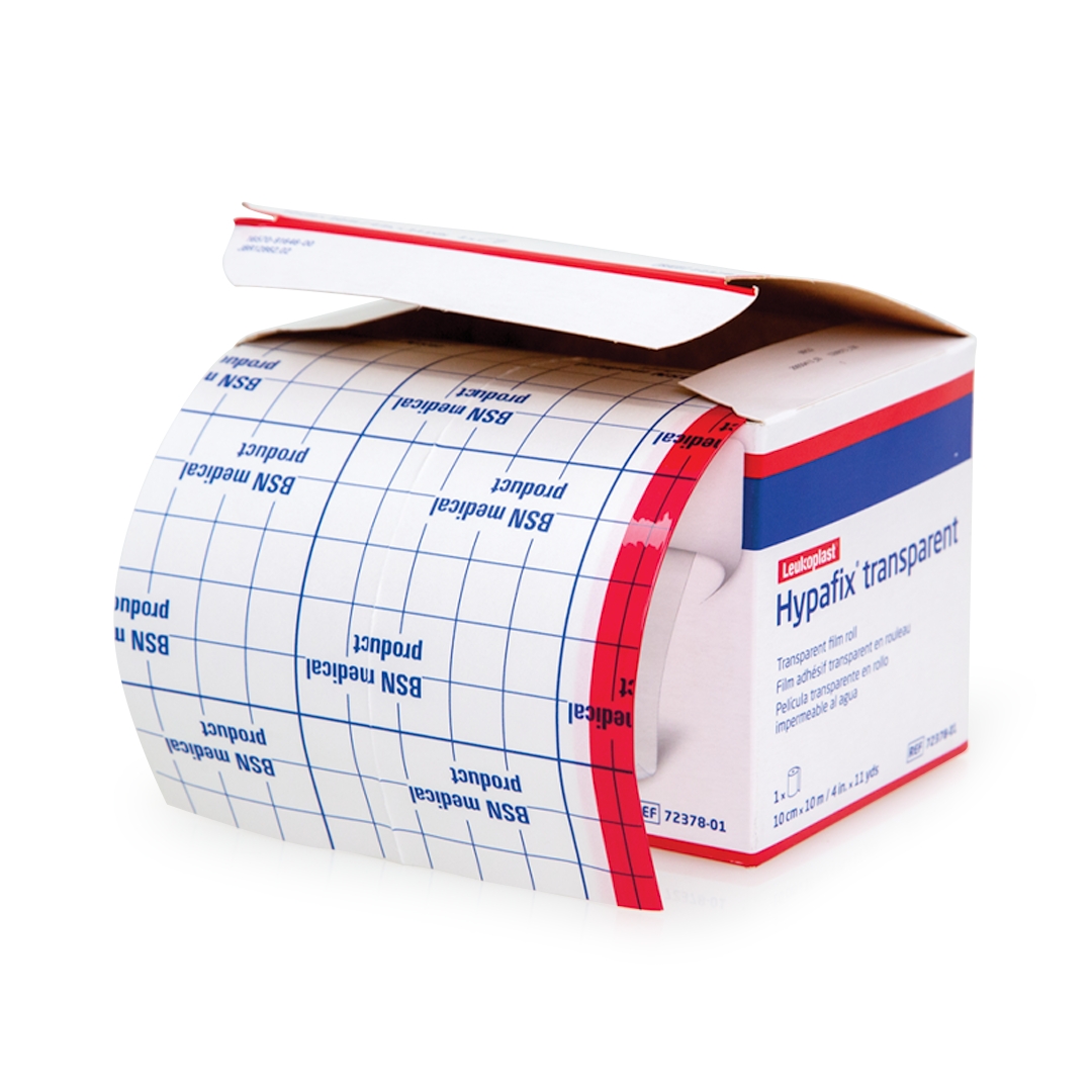 HypafixTransparent Waterproof Film Dressing Roll - Breathable Adhesive Clear Bandage Tape for Wound Care