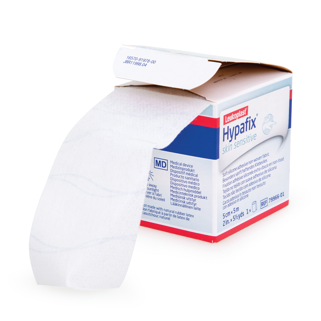 Hypafix Gentle Skin Sensitive Dressing Roll - 5cm x 5m | Soft Hypoallergenic Wound Tape for Delicate Skin