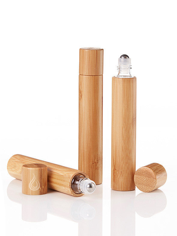 10ml BAMBOO Glass Roller Bottles