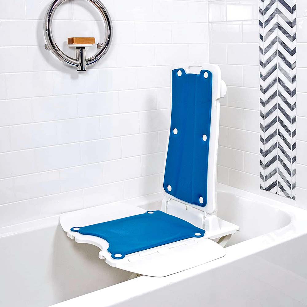 Battery-Powered Bath Lift Chair -  Auto Reclining and Adjustable, Safe and Comfortable for Elderly and Limited Mobility