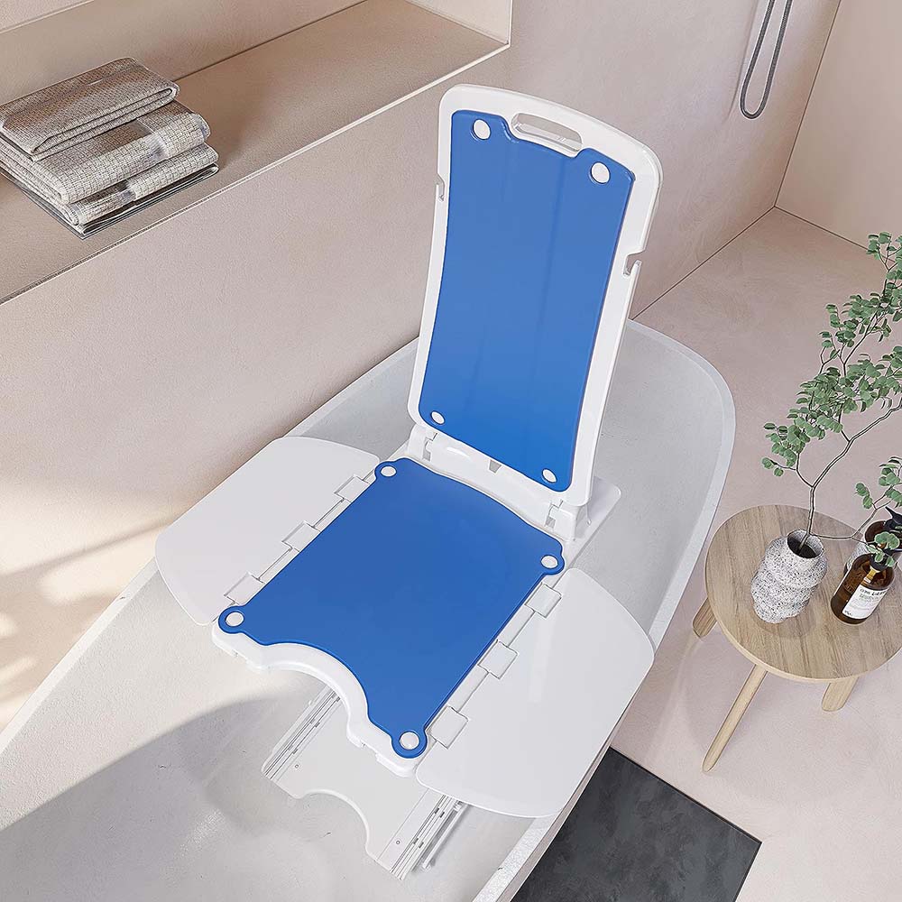 Battery-Powered Bath Lift Chair -  Auto Reclining and Adjustable, Safe and Comfortable for Elderly and Limited Mobility