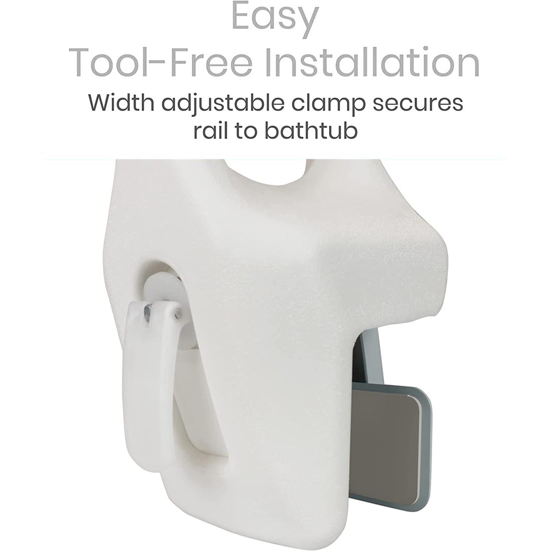 Premium Bathtub Grab Rail - Safety Hand Rail for Secure Bathing | Easy Clamp Installation