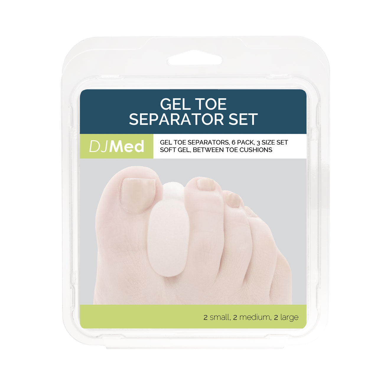 Gel Toe Spacers - Soft Gel Separators for Toe Alignment