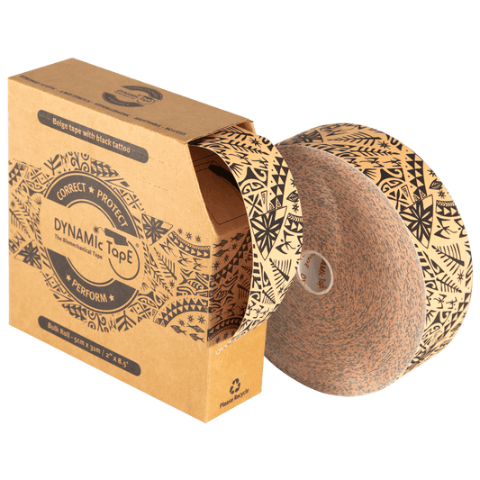 Dynamic Tape Black Tattoo 5cm x 31m Bulk Roll for Sports & Physio Muscle Support