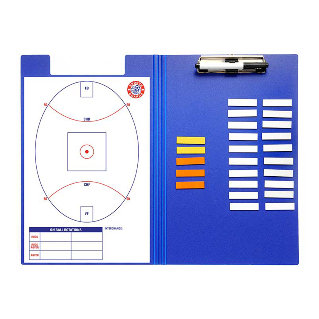 AFL Coaches Folder with Magnetic Whiteboard