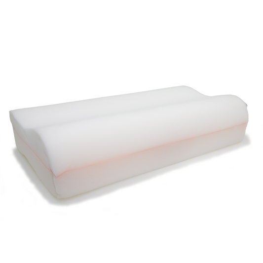 Therapeutic Contoured Pillow - Firm, Small, Cervical Support, Washable, Dual Height, Ideal for Adults