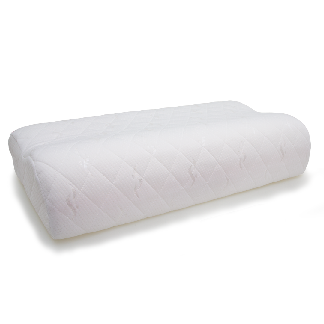 Therapeutic Contoured Pillow - Firm, Small, Cervical Support, Washable, Dual Height, Ideal for Adults