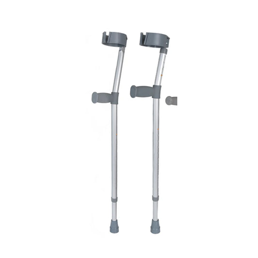 Adjustable Forearm Elbow Crutches Pair - 160kg Tolerance Canadian Crutches Medical Grade Arm Crutch