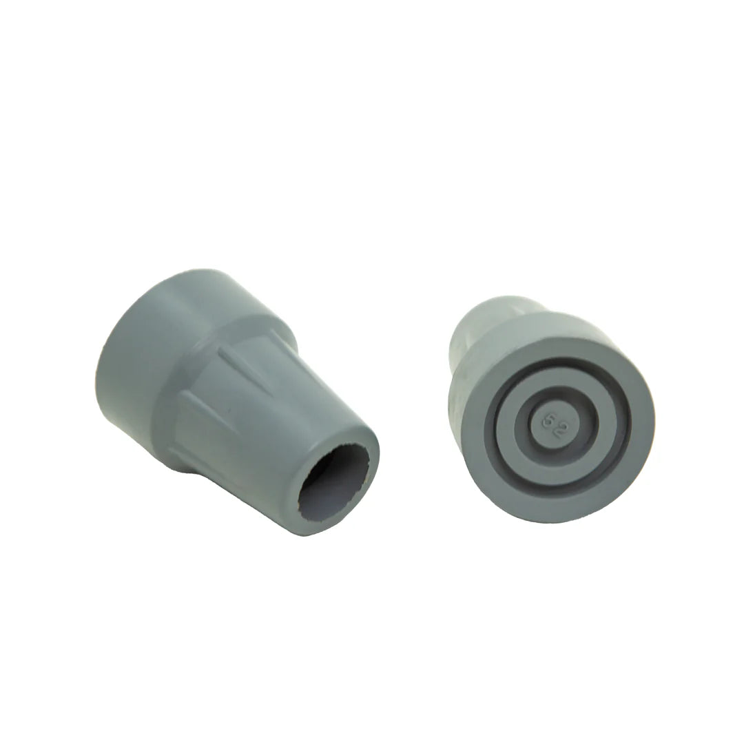 Crutch Tips Pair - 22mm Inside Diameter, for Underarm and Forearm Crutches