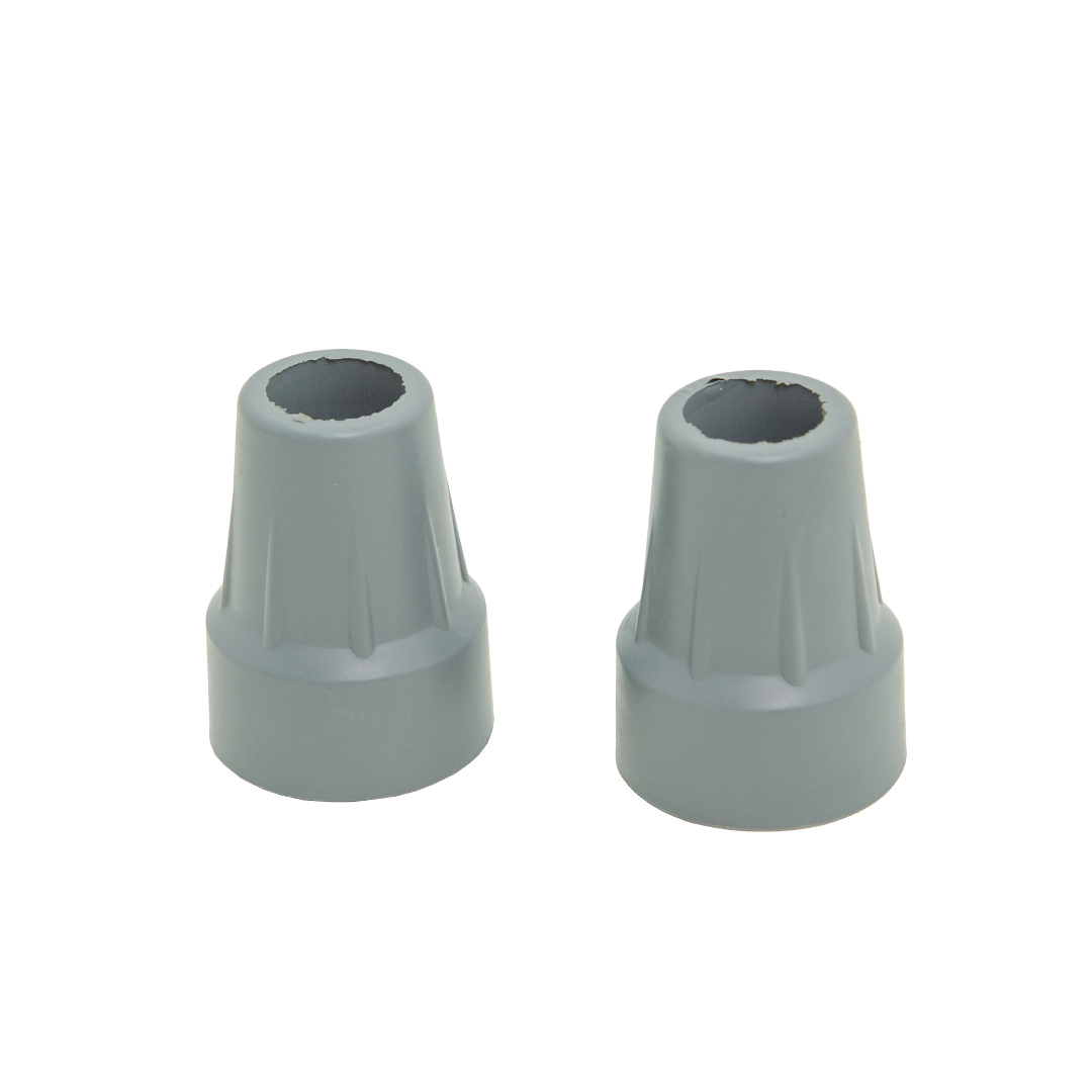Crutch Tips For Underarm/Forearm Crutches - 2 Pack