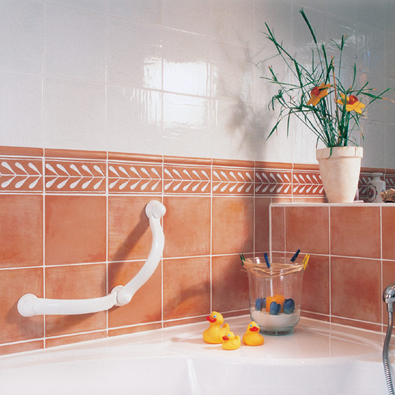 Cascade Modular Safety Grab Rails - Concealed Fittings, Versatile Bathroom Design, Customisable Shapes