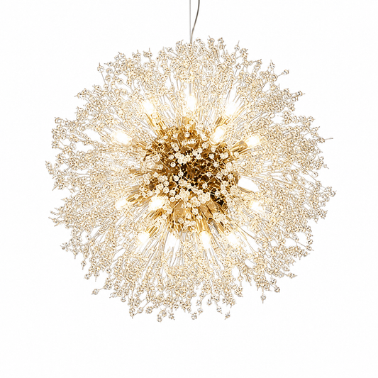 60cm Firefly Chandelier Pendant Light - Rose Gold, 16-Light LED