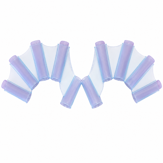 Silicone Swim Fins - Blue - 1 Pair - Ideal for Snorkeling - Comfortable Silicone Swimming Equipment