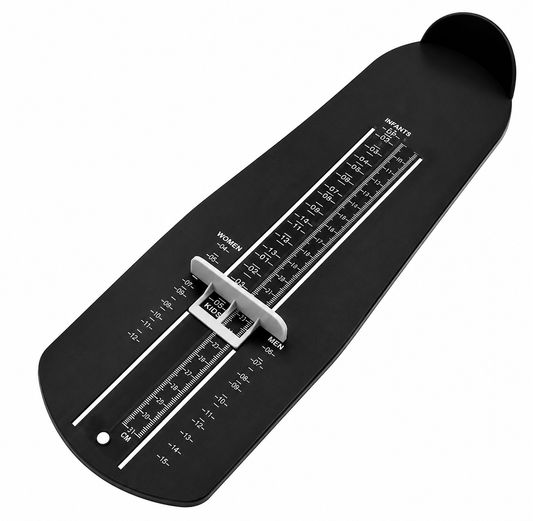 Universal Foot Measuring Tool – Child & Adult Shoe Size Meter, Black