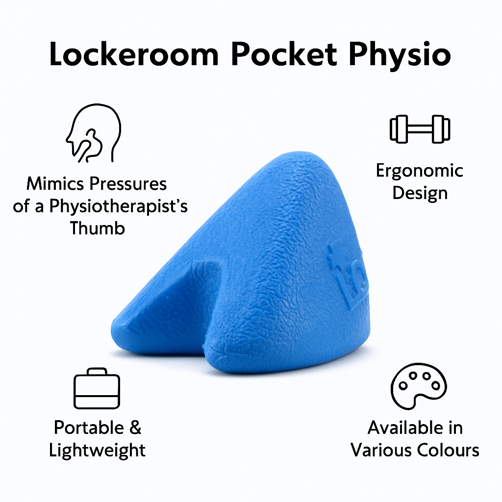 Lockeroom Pocket Physio – Portable Trigger Point Massage Tool for Muscle Relief – Designed by Physiotherapists