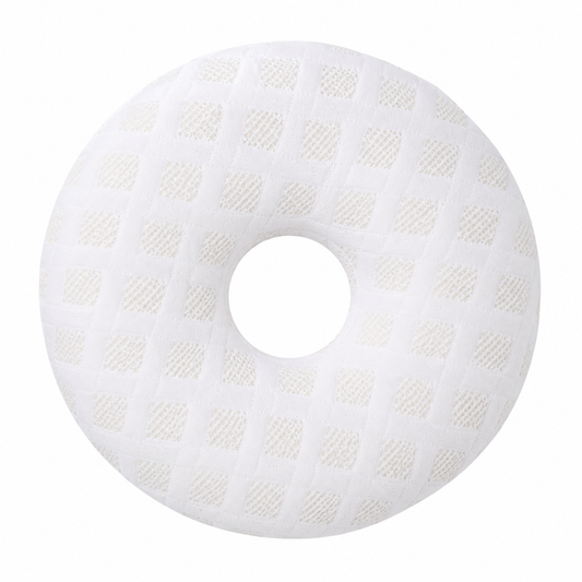 Orthopedic Ear Hole Pillow for Side Sleeping - Bamboo Microfiber Wood