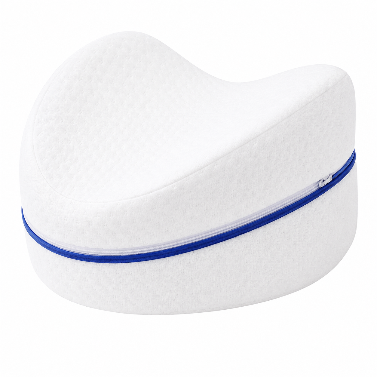 Leg Knee Support Pillow, Orthopedic Memory Foam Wedge Contour Pillow for Thighs, Leg Pillow for Back Hip Legs Knee Support Wedge and Pressure Relief, Washable Cover