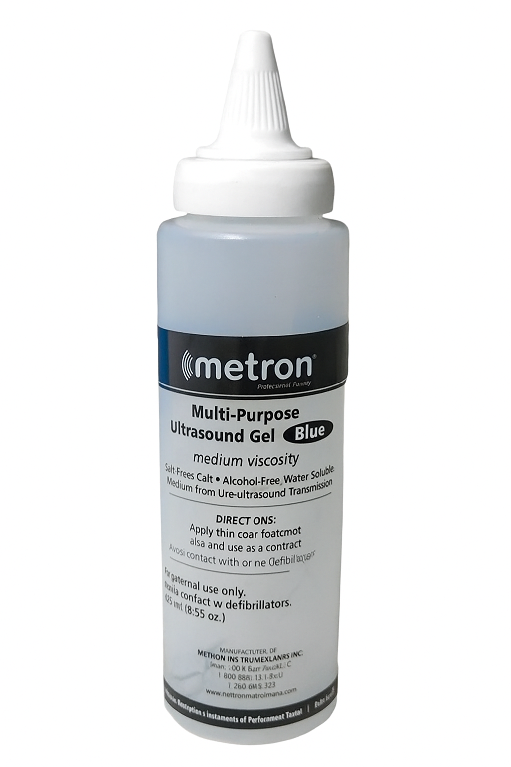 Metron Ultrasound Gel 250mL Conductive Gel Lubricating Tens Machine ECG EEG Transmission