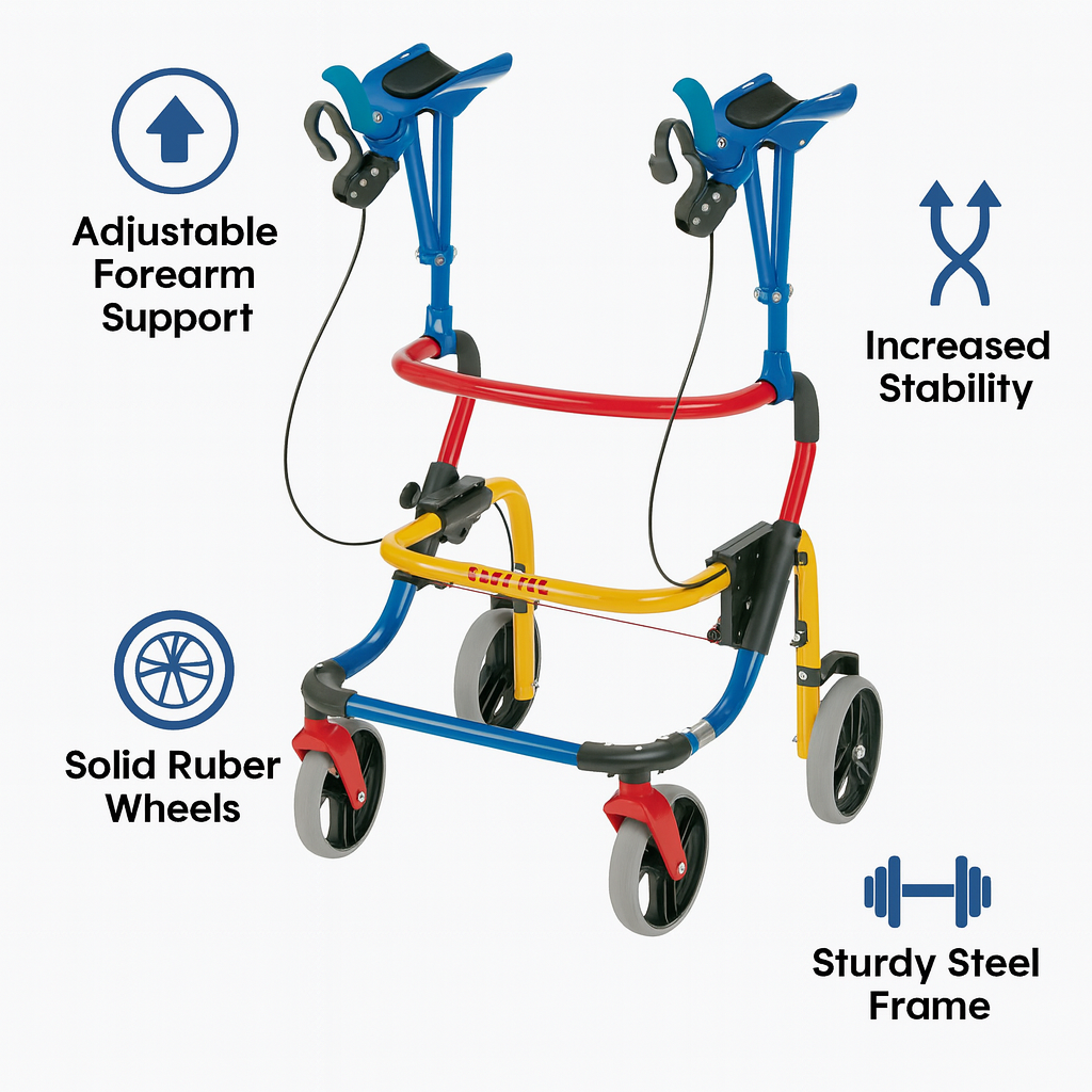 Anterior Forearm Walker for Kids - Adjustable, Safe, and Portable Mobility Aid