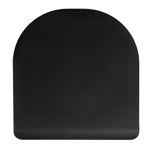 Rebotec Dignity Commode Seat Cover - Premium Black Waterproof Cushion for Comfort and Hygiene
